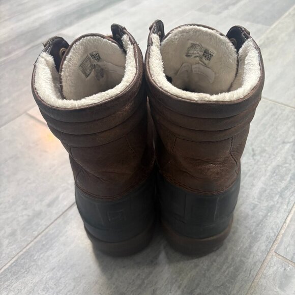 Sperry Waterproof Lined Leather Duck Boots Brown 9.5 main image 5